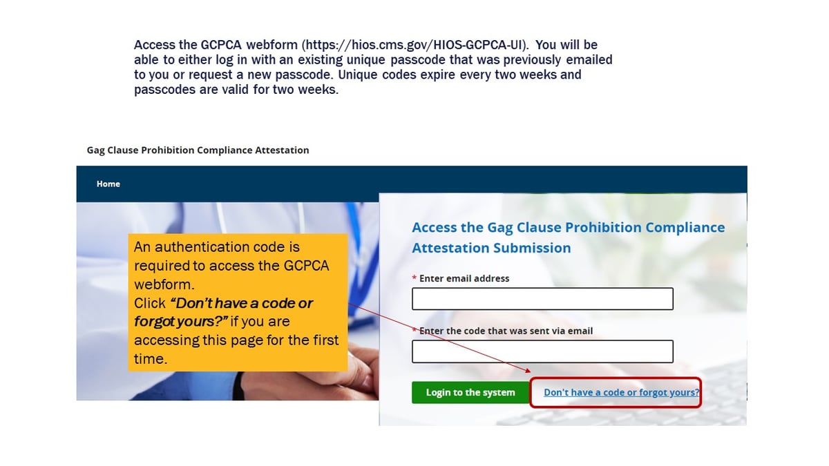 Health Plan Gag Clause Attestation Submission Reference Guide